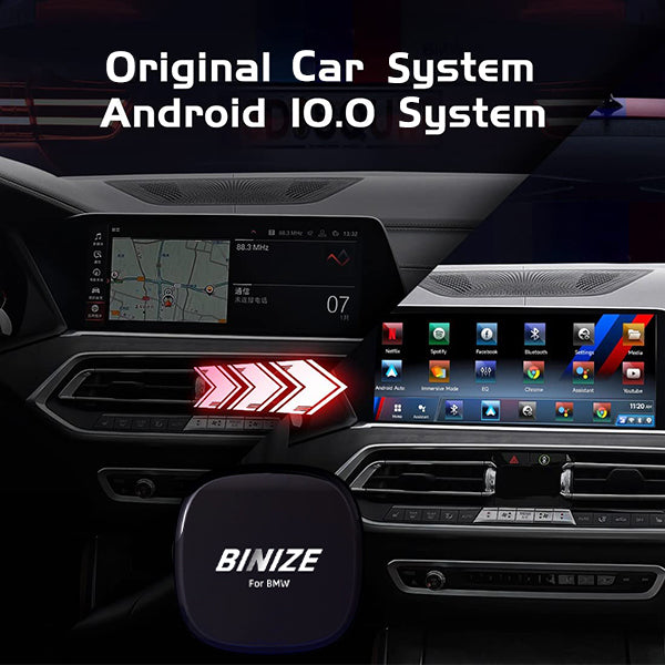 Binize Bluetooth CarPlay Adapter for BMW with Wired OEM CarPlay