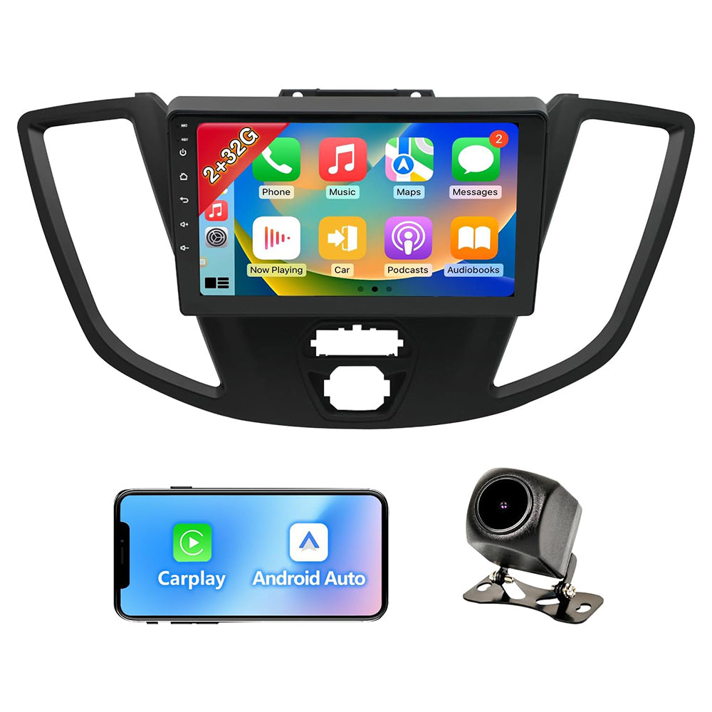 9 Inch Android Car Stereo for Ford Transit 2015-2018 with CarPlay