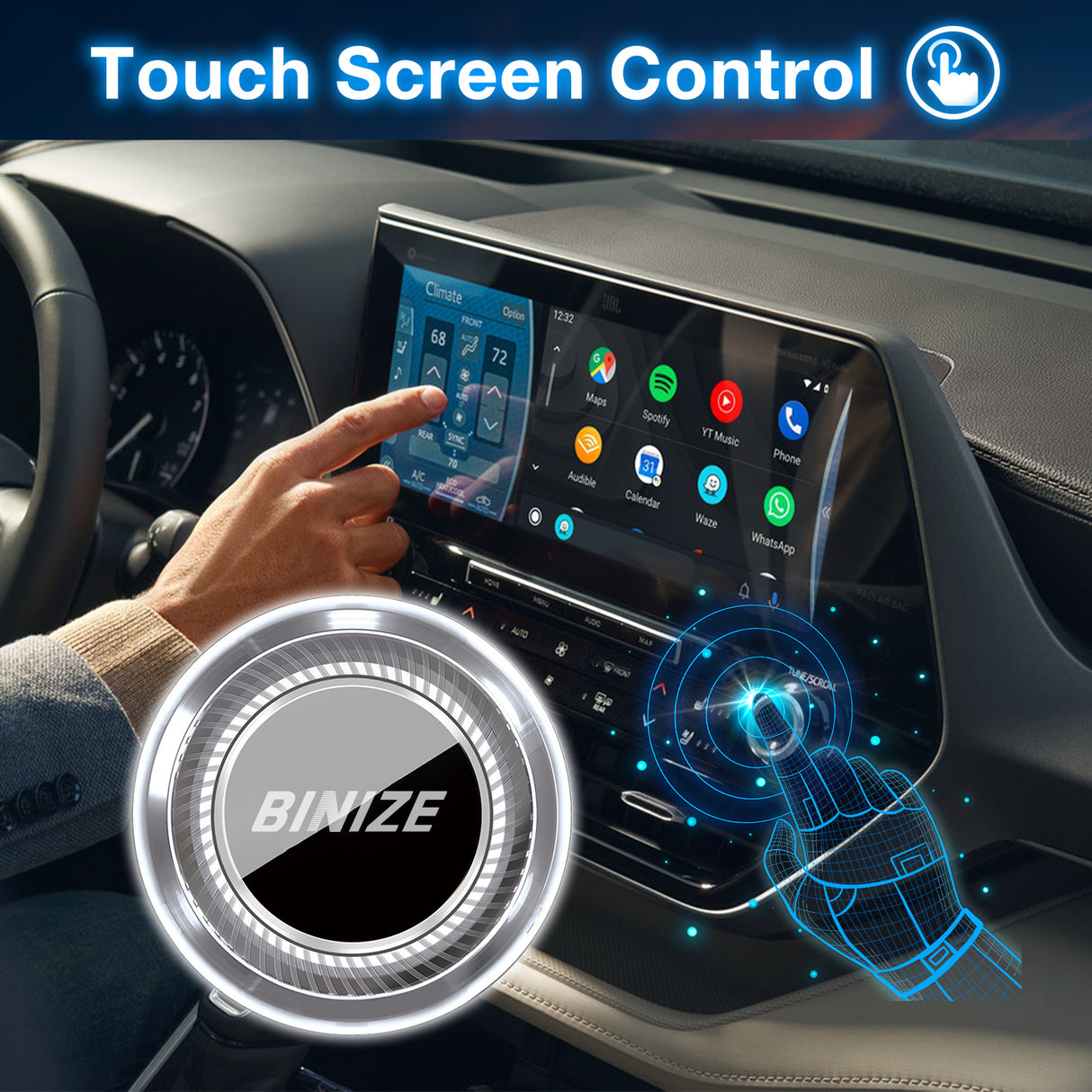 Android 13 CarPlay Ai Box for BMW with Dual Wifi HDMI Output