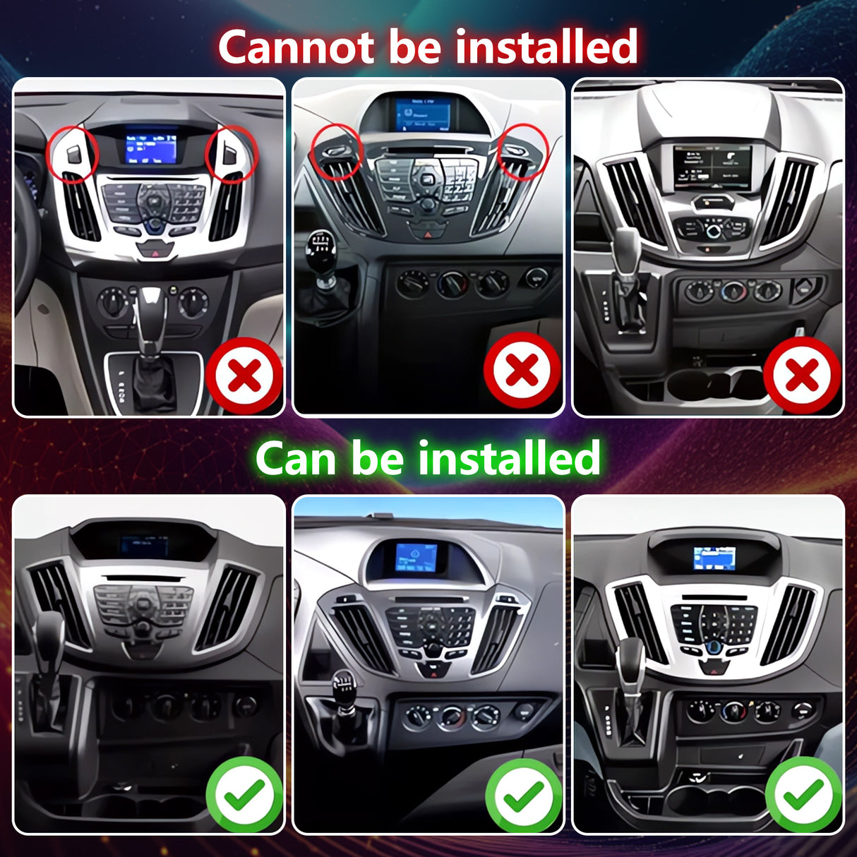 9.7" Android 13.0 Car Stereo Radio Upgrade Compatible with Ford Transit Connect 2015-2018