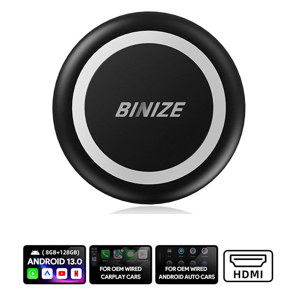 Binize Best Wireless CarPlay BOX with HDMI Support Netflix YouTube