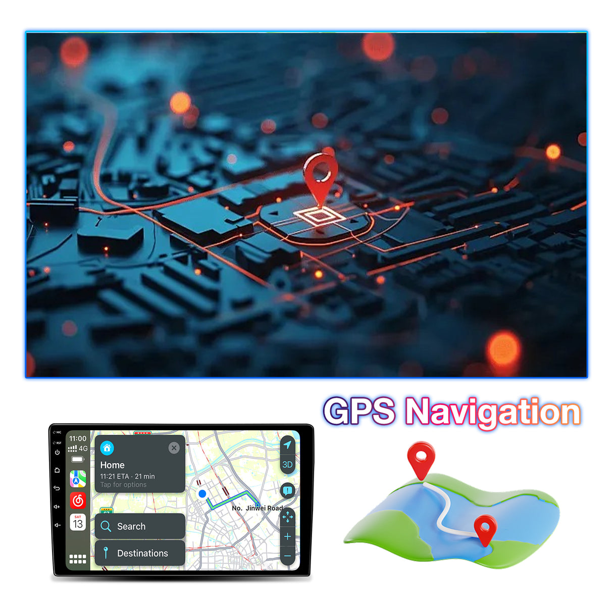 Binize Box Android 13 Car Stereo GPS navigation device