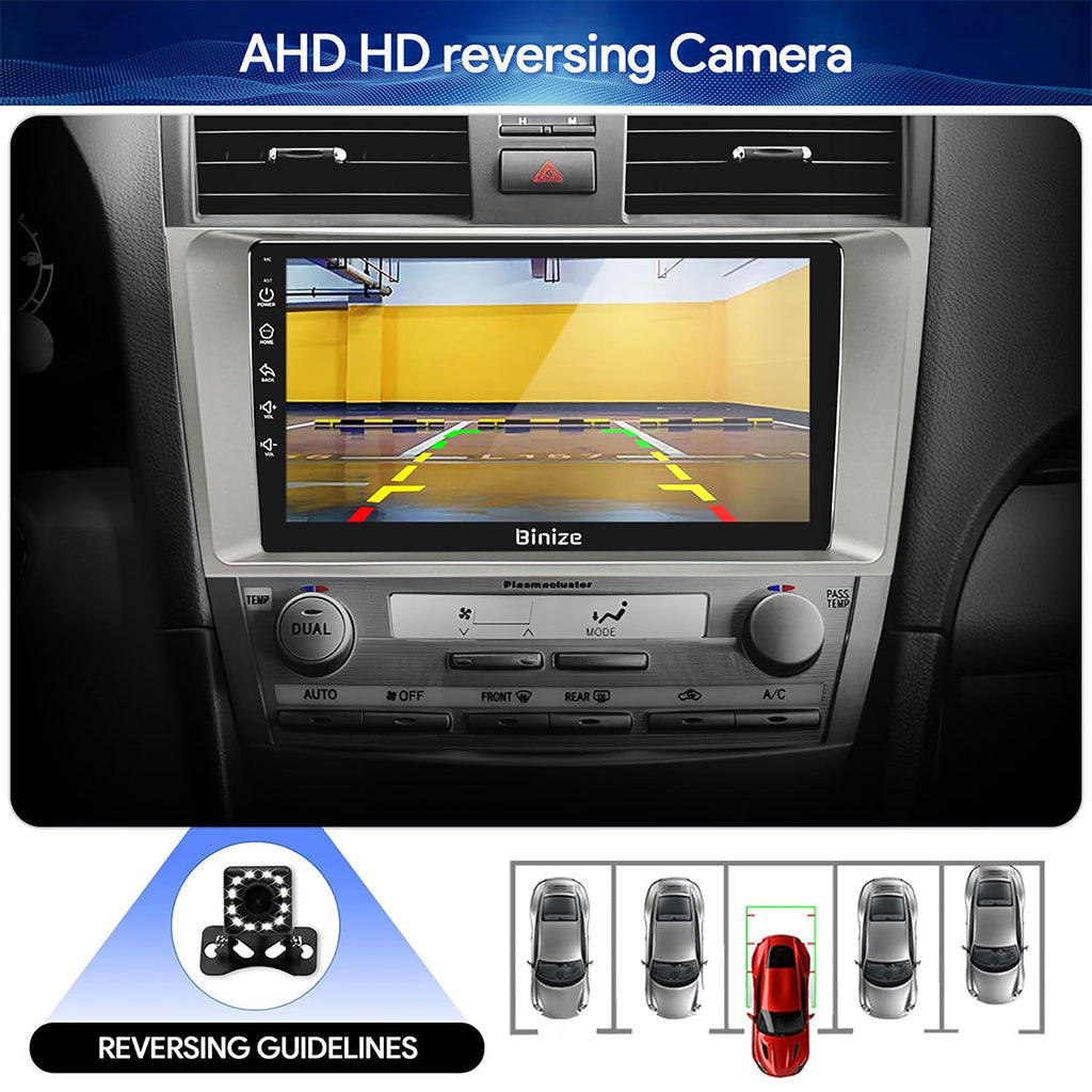 Binize Android 12 CarPlay Screen for Camry 2007 2008 2009 2010 2011 with Backup Cam