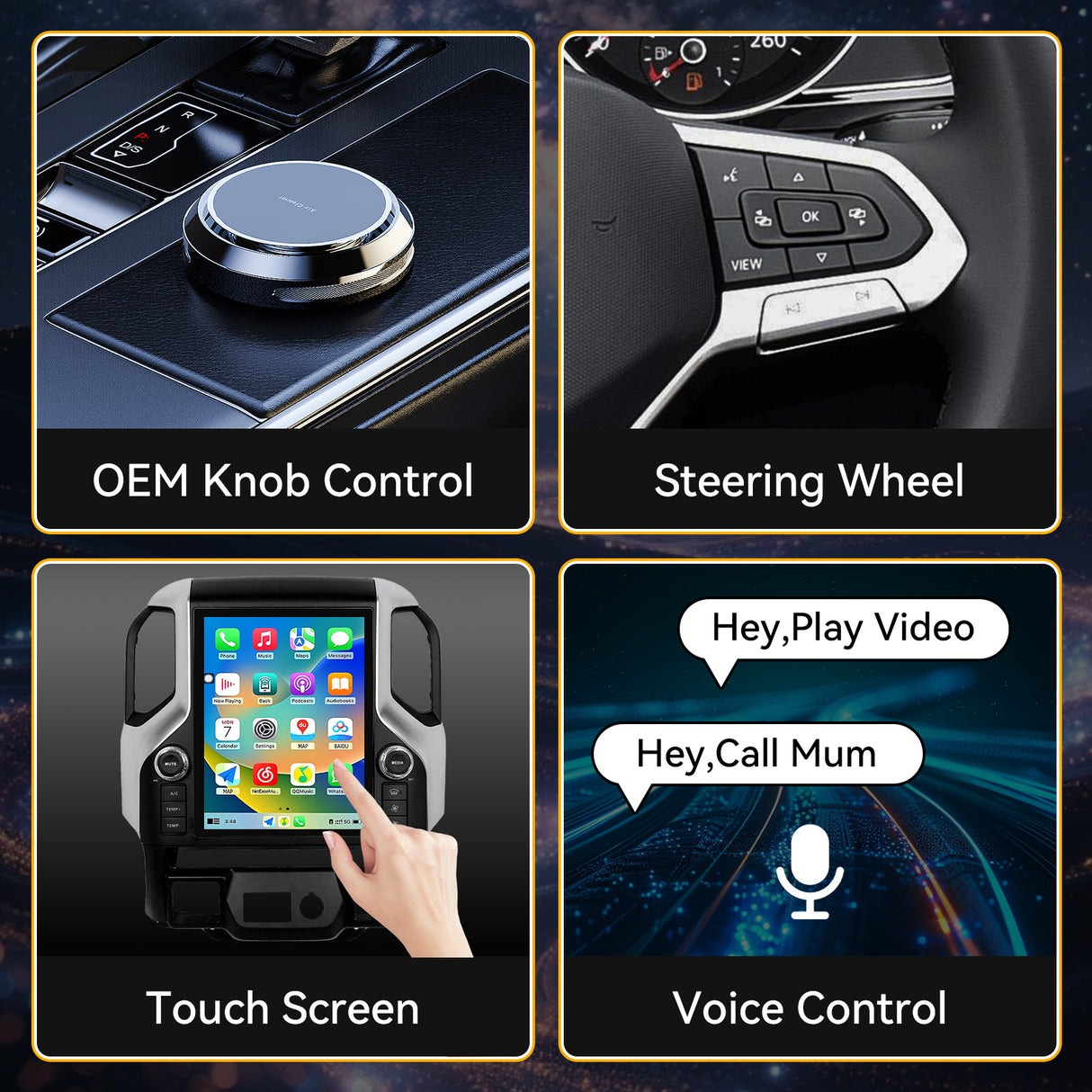 Car Stereo Radio 8-Core Qualcomm CPU, with Android Auto Wireless Carplay for Chevy Silverado 2019-2021 Upgrade 2K Touchscreen Bluetooth WiFi GPS DSP AM FM Head Unit (only fit original 8inch with BOSE)