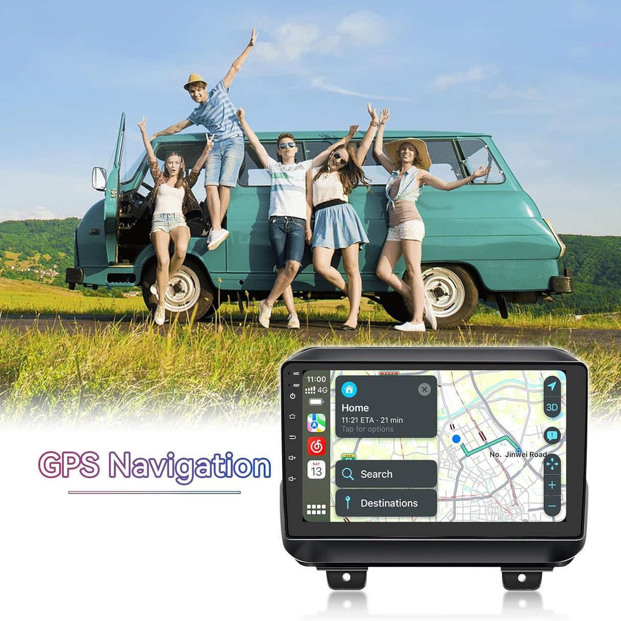 Android 13 Car Stereo for Jeep Wrangler 2018-2021 Gladiator JT 2020-2021 Radio