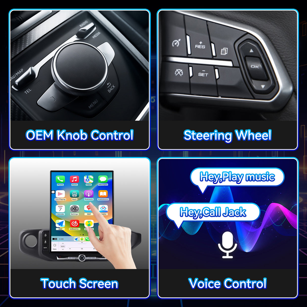 Android 15 Car Radio Stereo for Jeep Wrangler JL 2018-2022 Gladiator JT 2019-2022 with Wireless CarPlay & Android Auto 16.2-Inch Touch Screen DSP 4G LTE 5G WiFi BT GPS Navigation BT