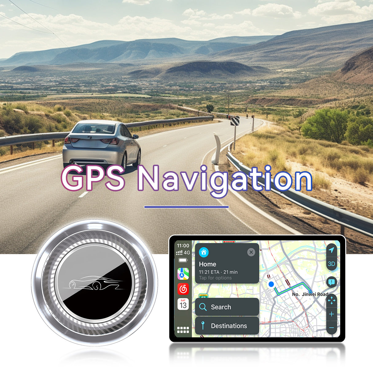 BINIZE MAX CarPlay AI Box for BMW – Android 13, 4+64GB, 8-Core Wireless Multimedia System