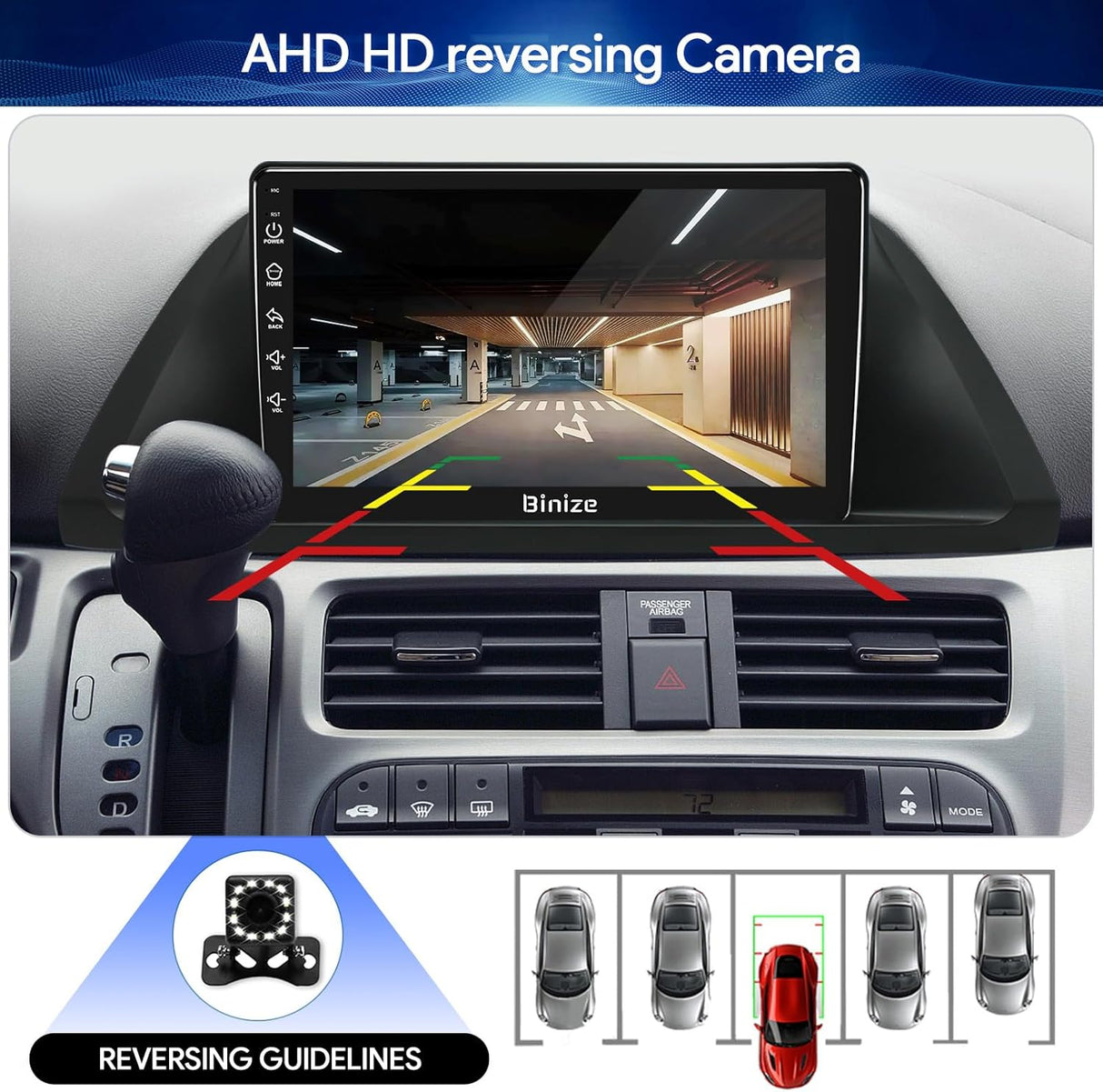 Car Stereo for Honda Odyssey 2005-2010 Supports Wireless Carplay Android Auto  Bluetooth, WiFi, USB, Backup Camera