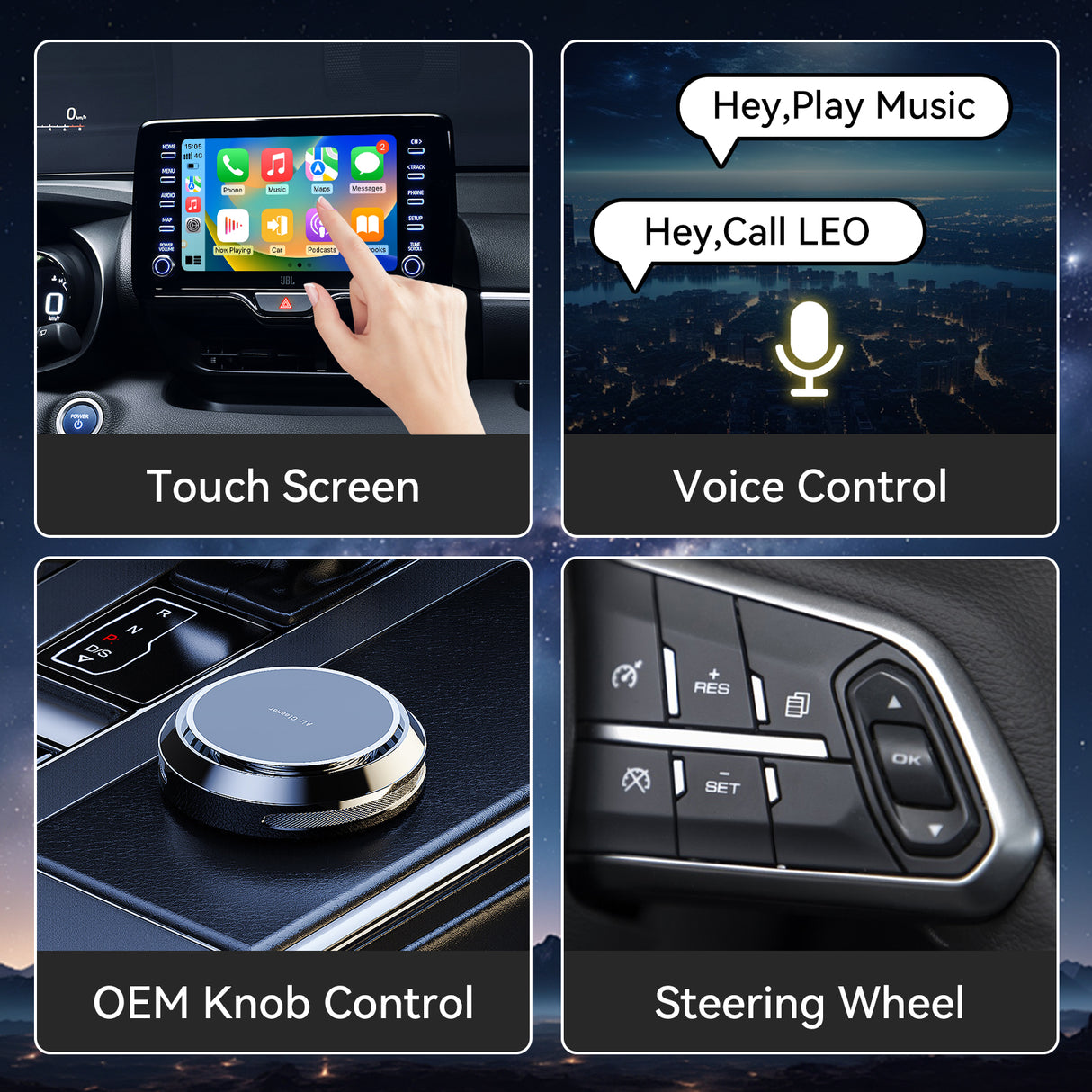 Lite S Wireless Dongle CarPlay Android auto Android Ai Box Wireless Adatper for Netfilx Youtube Spotify HD Output