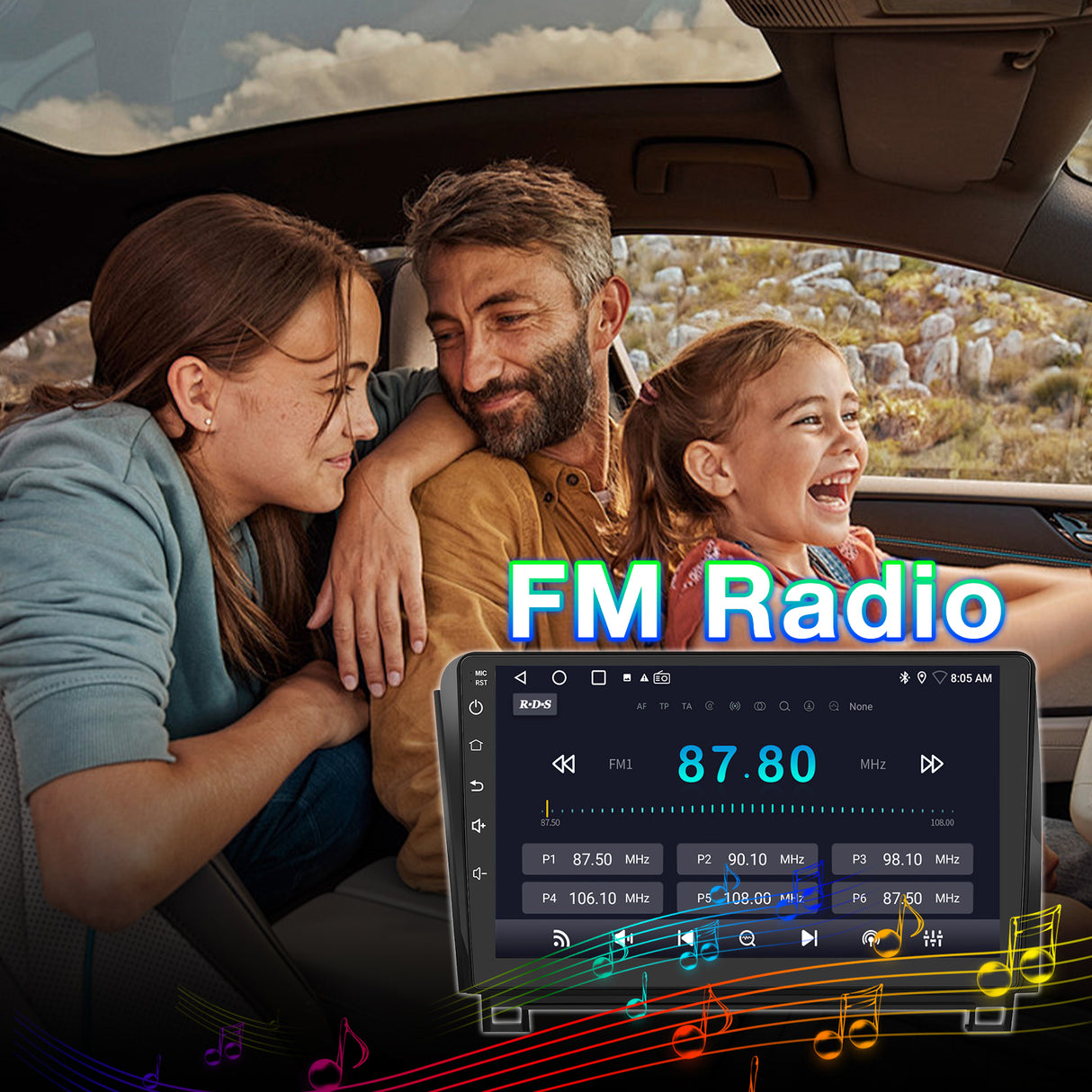 Android 13 Car Stereo Radio Compatible with Toyota Tundra 2007-013 Toyota Sequoia 2008-2018 radio