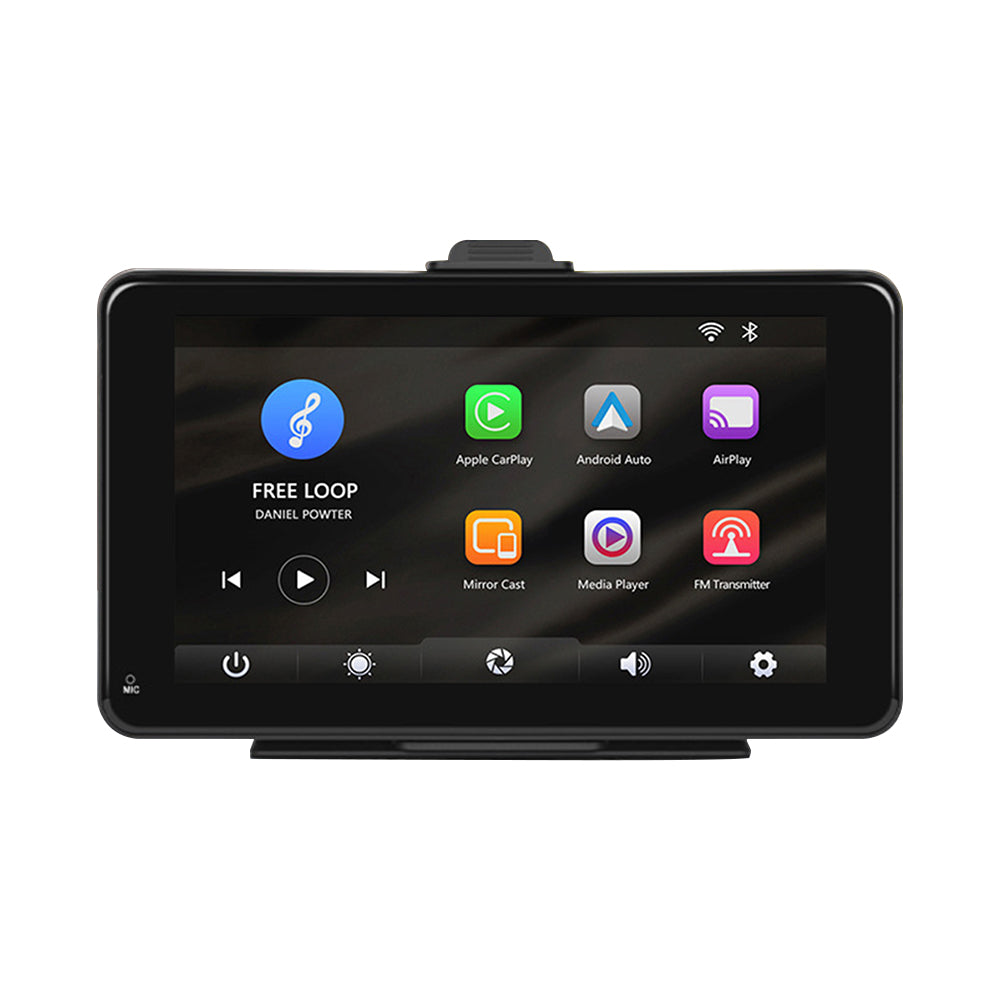 7 Inch Portbale CarPlay Screen for Car, Support Wireless CarPlay/Wireless Android Auto