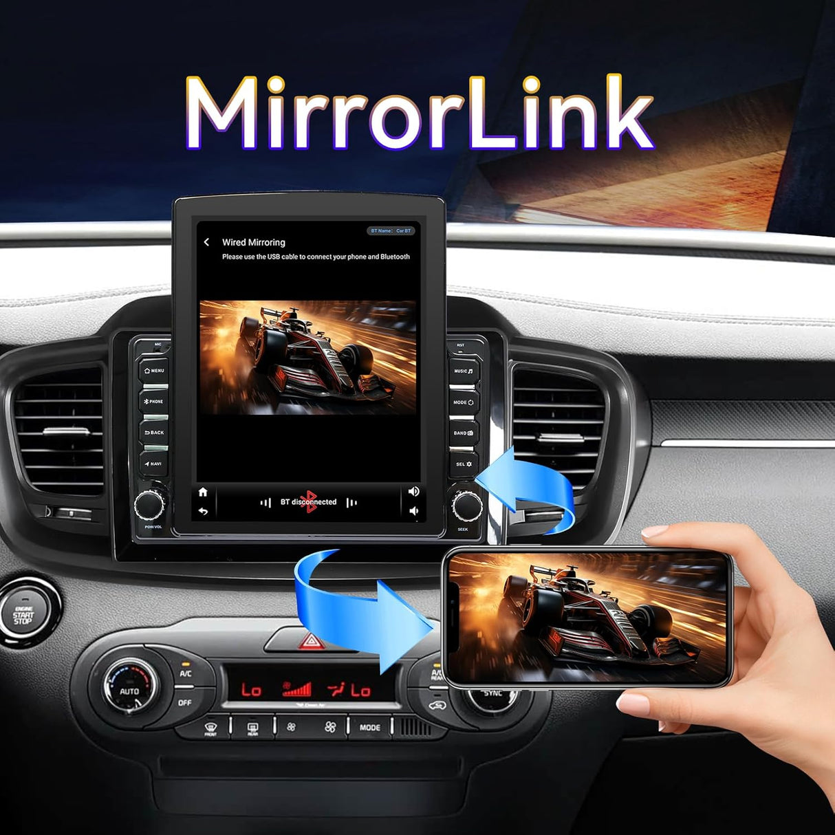 Car Stereo Radio for Kia Sorento 2016 2017 2018 2019 2020 supports Wireless CarPlay & Android Auto GPS WiFi Buletooth Back Camera FM GPS