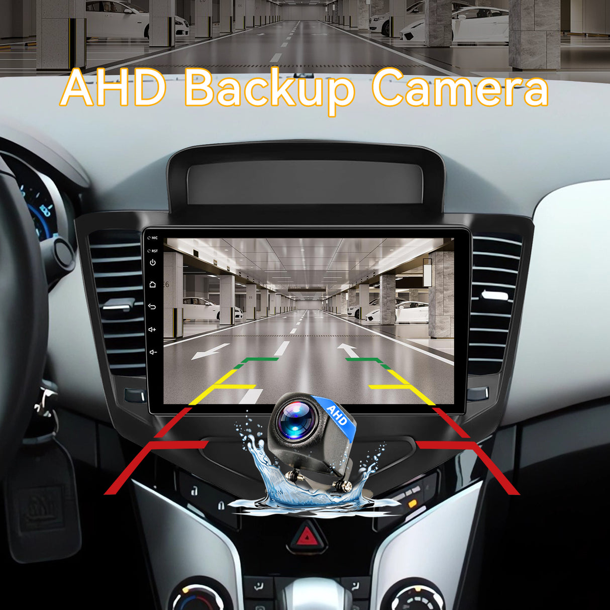 Car Stereo for Chevrolet Cruze 2009-2015 Upgrade Wireless CarPlay & Android Auto AHD Backup Camera GPS SWC FM WiFi Bluetooth