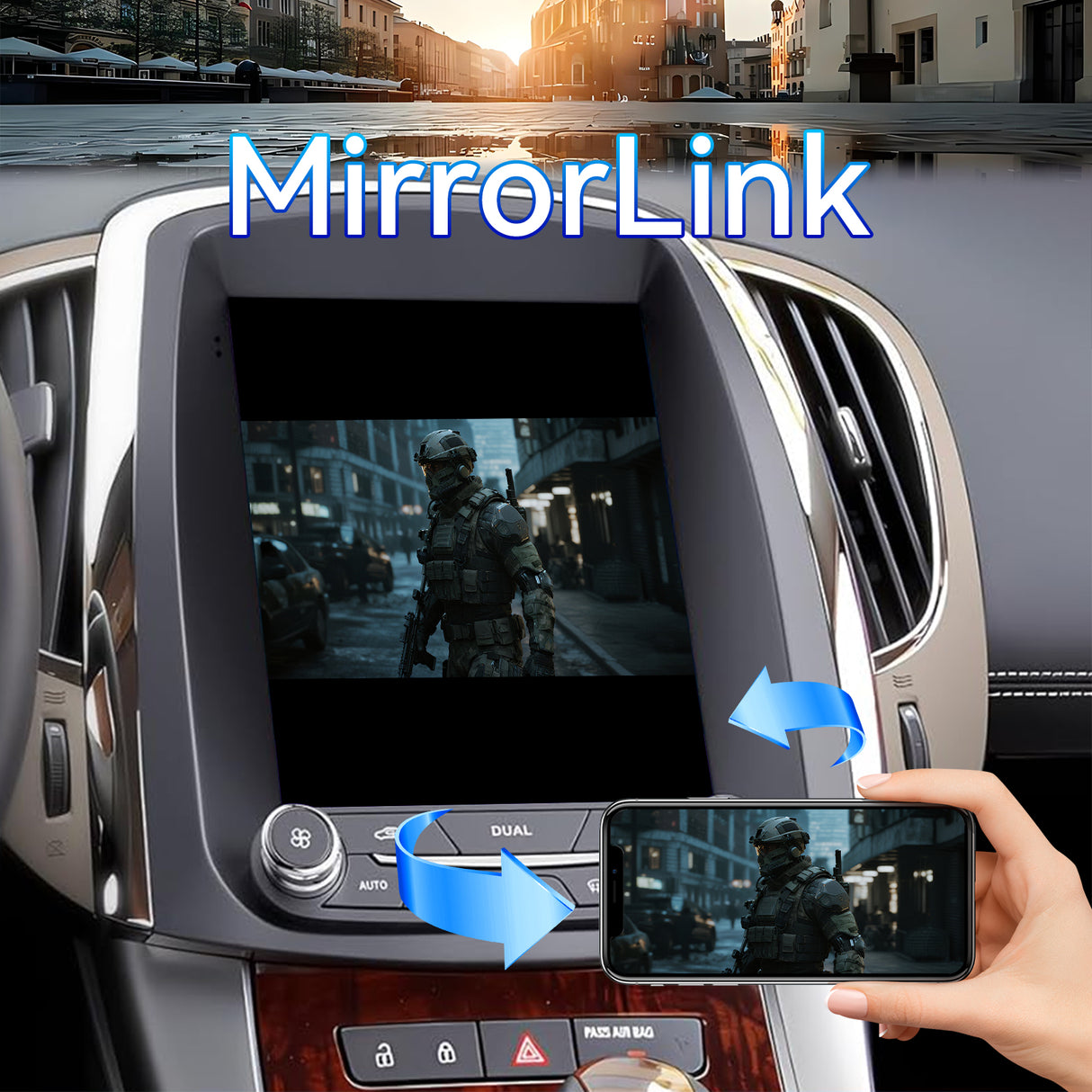 Android 13 Car Stereo Radio Compatible with Buick Lacrosse 2009 2010 2011 2012 9.7" Touch Screen with CarPlay & Android Auto GPS Navigation Bluetooth FM Backup Camera 2GB+64GB Radio Upgrade