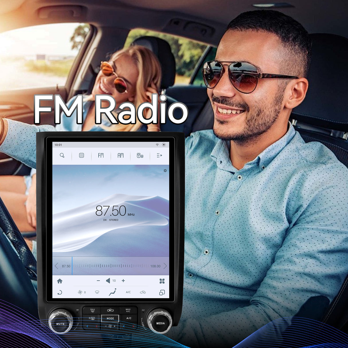 Car Stereo for Ford Expedition 2015-2018 Upgrade Wireless CarPlay & Android Auto AHD Backup Camera GPS SWC FM WiFi Bluetooth