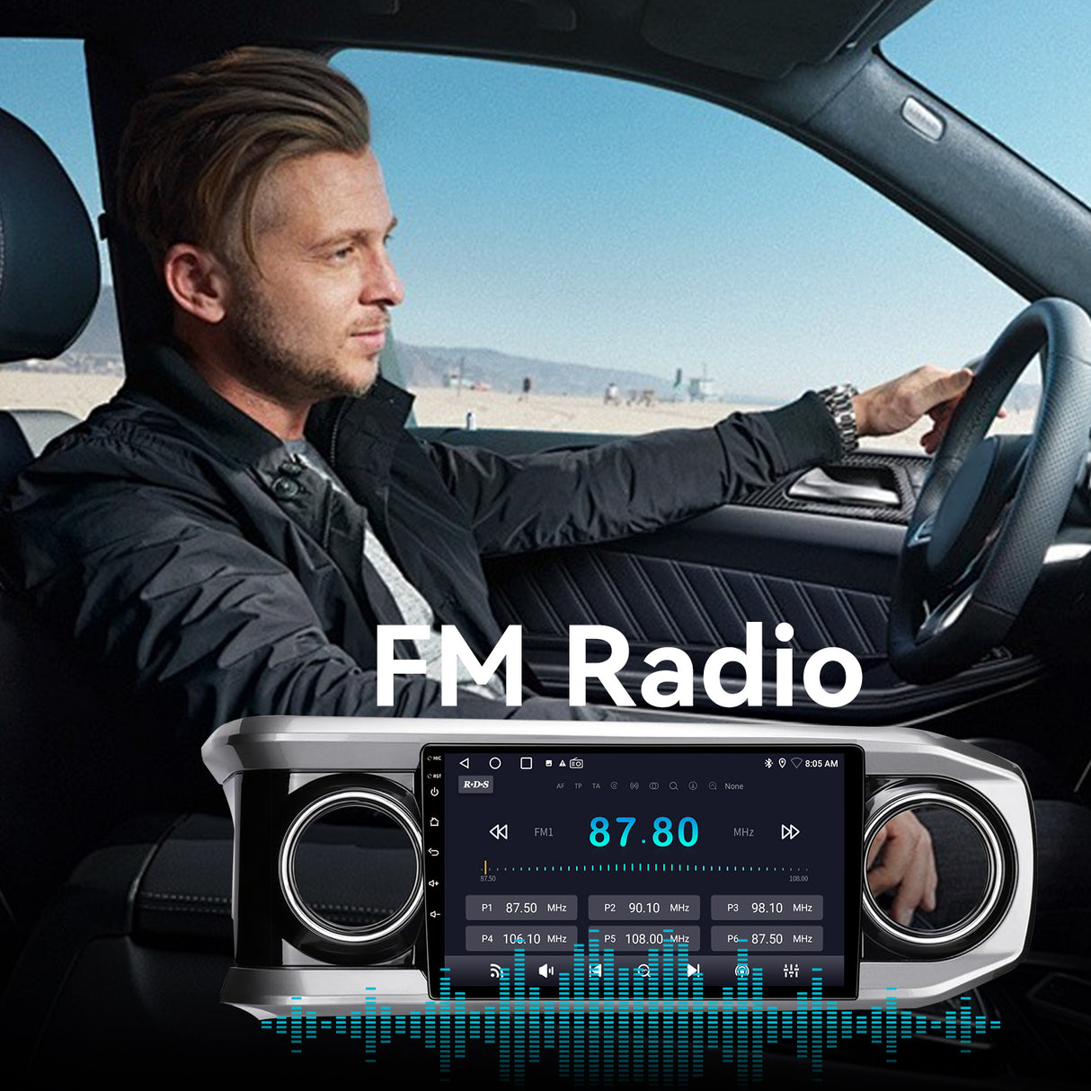 BINIZE Android 13 Car Stereo Compatible with Toyota Tacoma 2016-2022 Radio