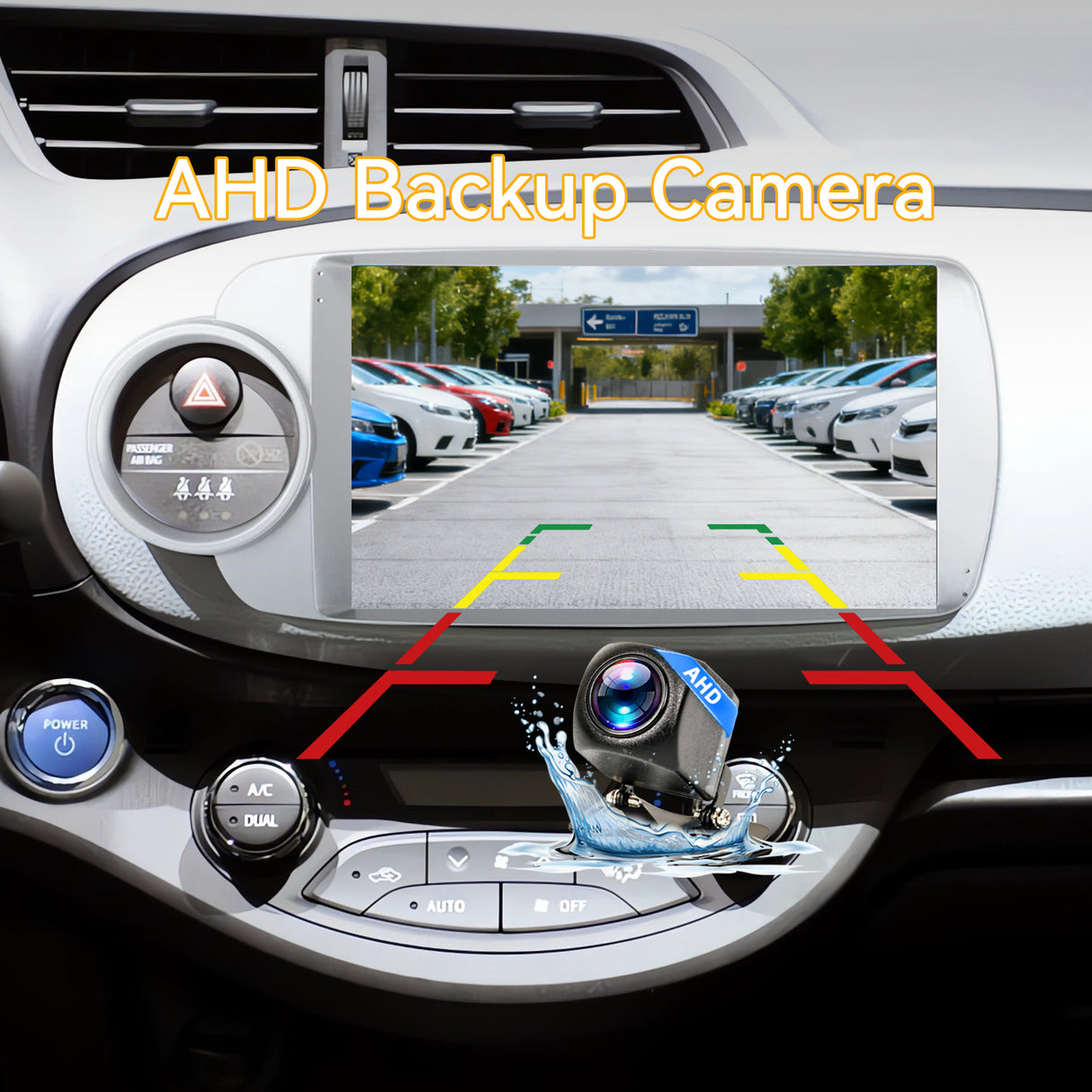 Car Stereo for Toyota Vitz 2012-2017 Upgrade Wireless CarPlay & Android Auto AHD Backup Camera GPS SWC FM WiFi Bluetooth