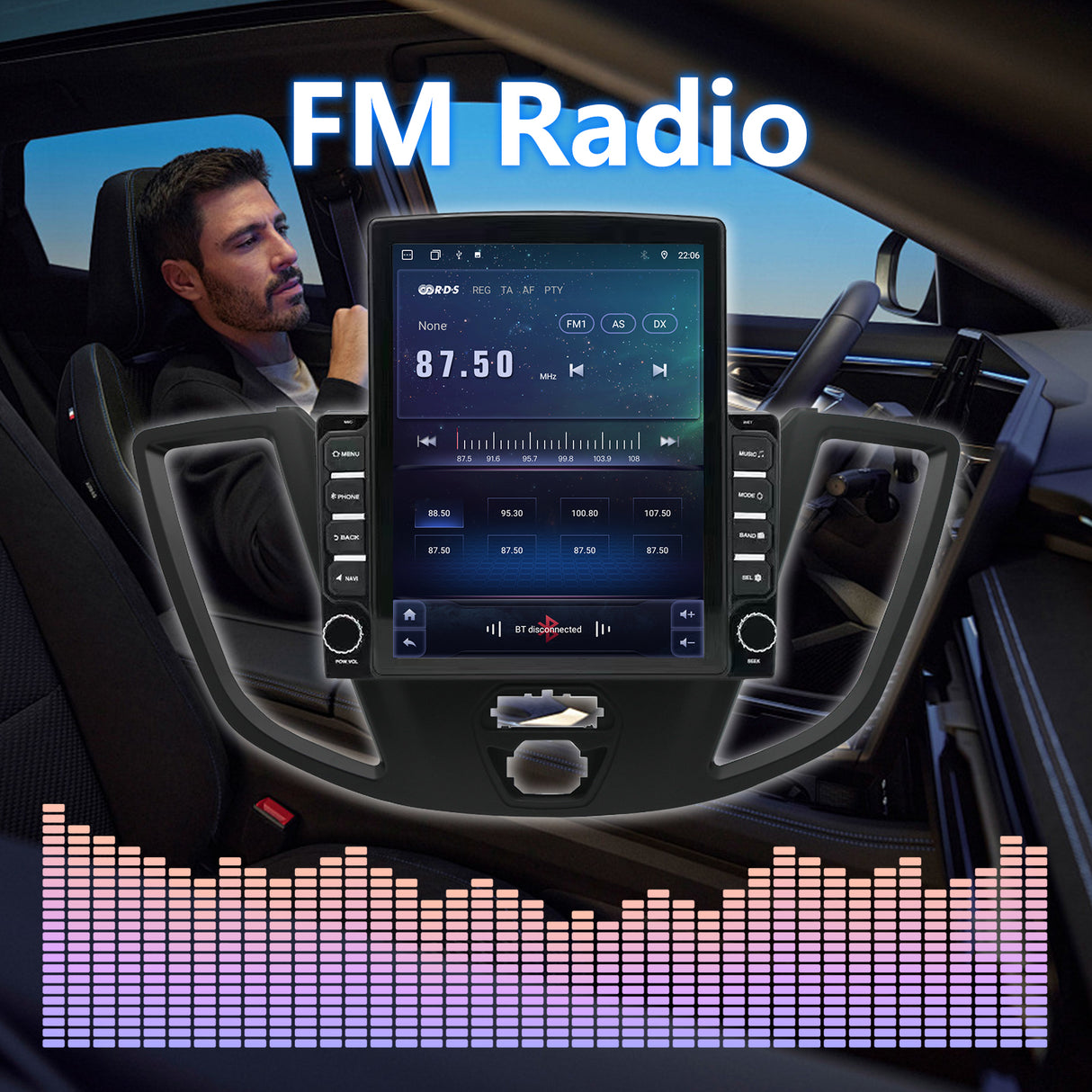 9.7" Android 13.0 Car Stereo Radio Upgrade Compatible with Ford Transit Connect 2015-2018