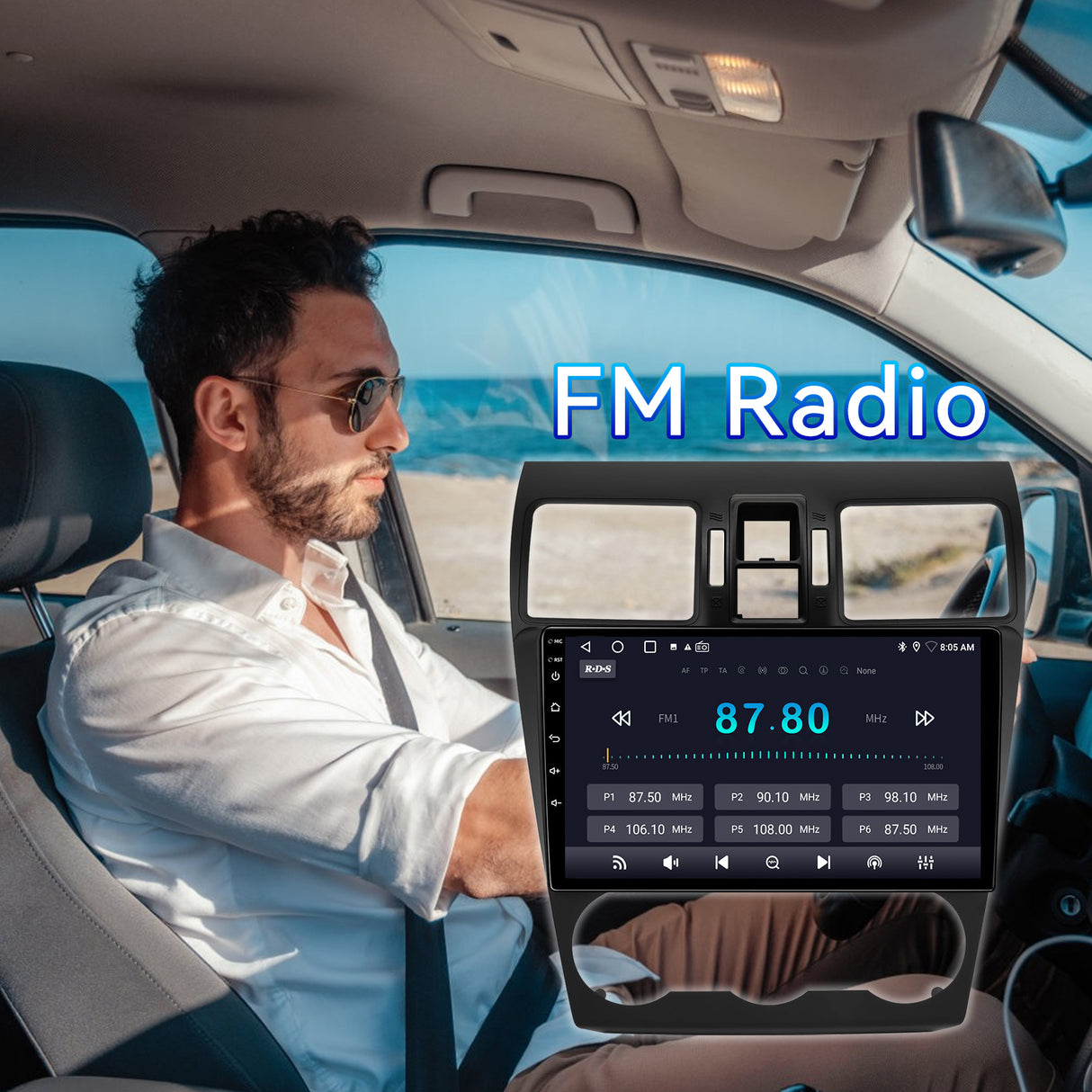 Android 13 Car Stereo Radio for Subaru Forester WRX Impreza 2013 2014 2015 with Wireless CarPlay & Android Auto FM AM RDS DSP WiFi,Backup Camera