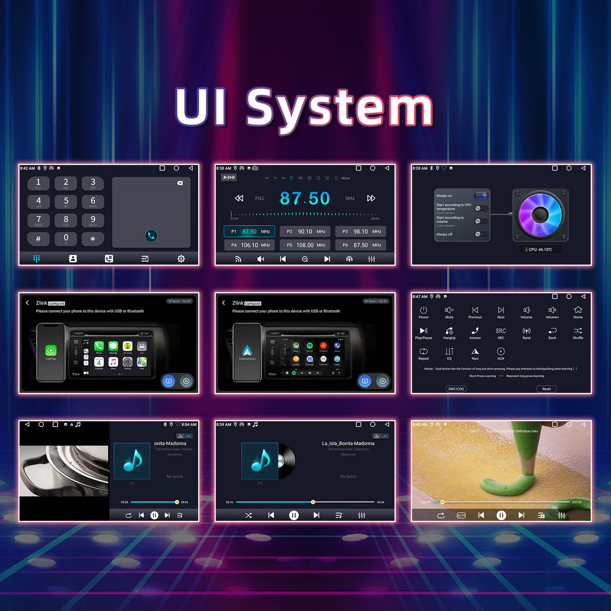 Binize Android 13 Car Stereo Radio CarPlay Stereo Touch Screen for 2012 2013 2014 Toyota Camry