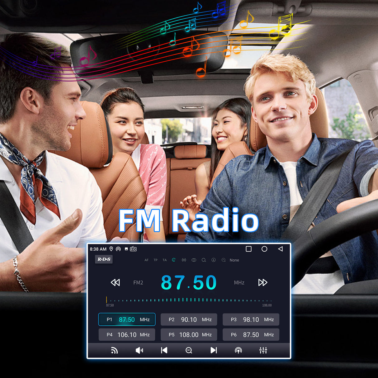 BINIZE Android 13 Car Stereo Compatible with Toyota Highlander 2014 2015 2016 2017 2018 2019 Wireless CarPlay+Android Auto