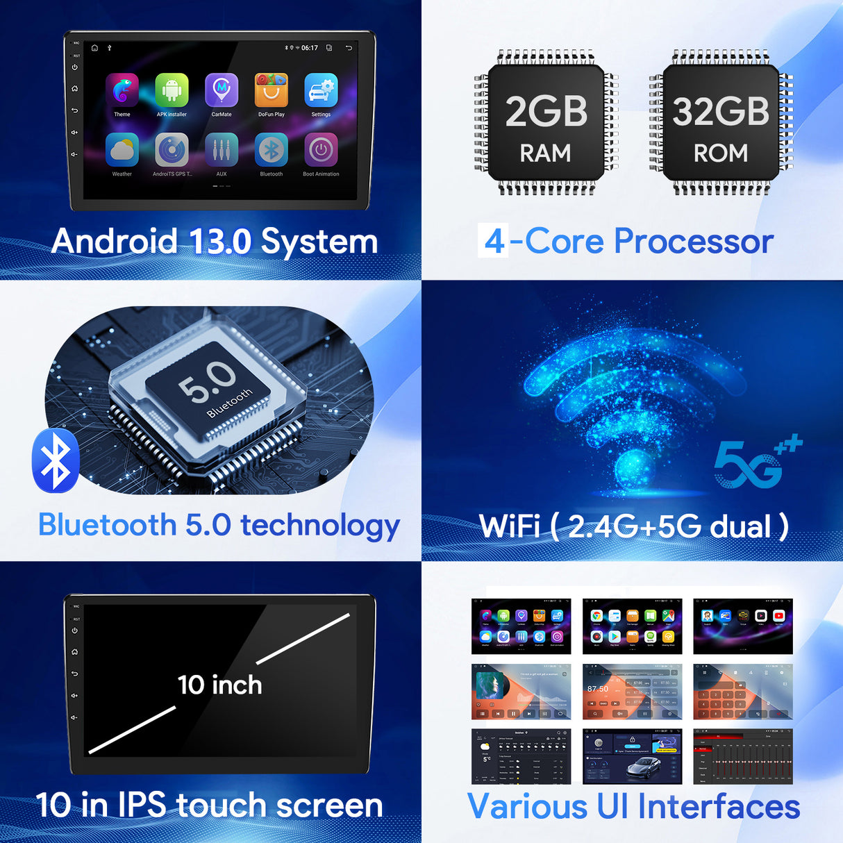 Binize 2003-2007 Honda Accord Android 10 con CarPlay Bluetooth