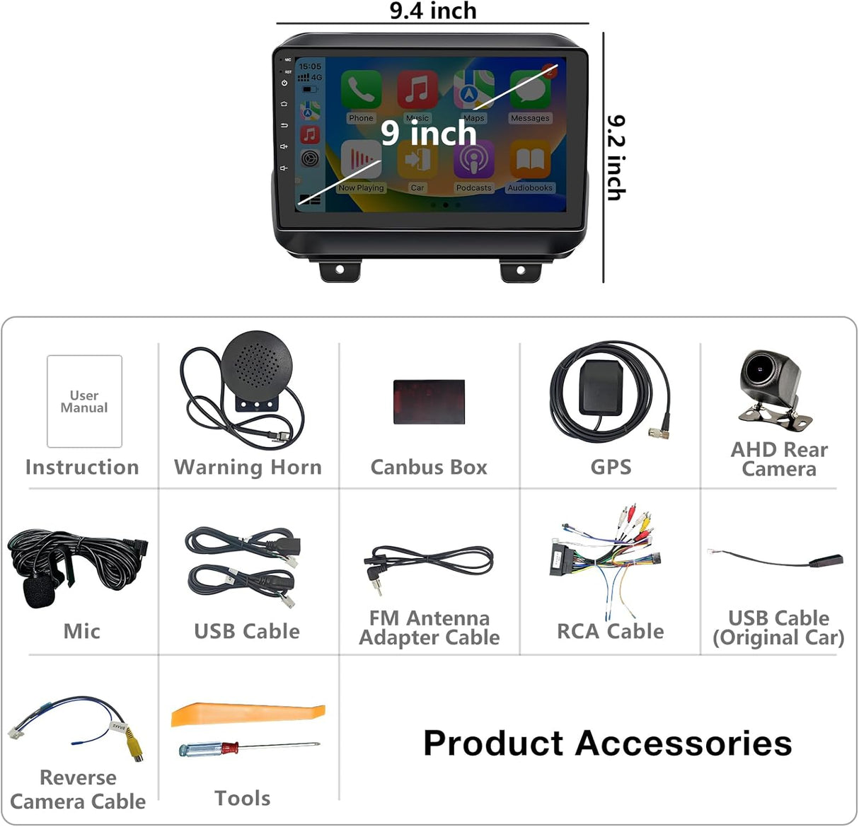 Android 13 Car Stereo for Jeep Wrangler 2018-2021 Gladiator JT 2020-2021 Radio