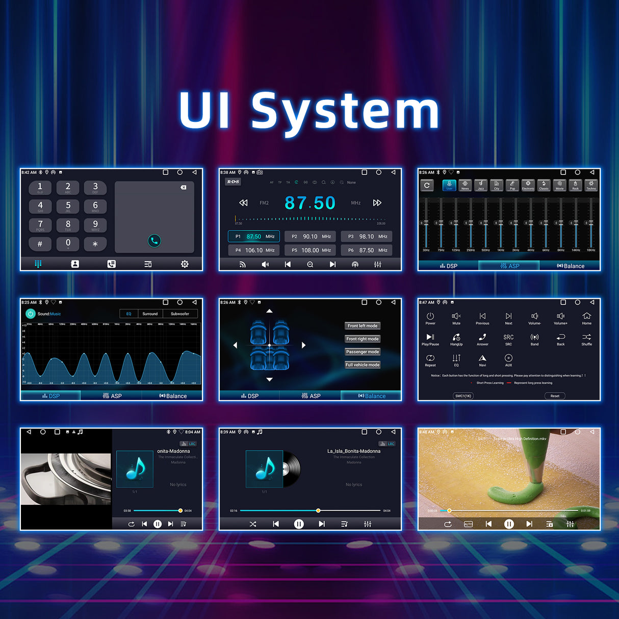 BINIZE Android 13 Car Stereo Compatible with Toyota Highlander 2014 2015 2016 2017 2018 2019 Wireless CarPlay+Android Auto