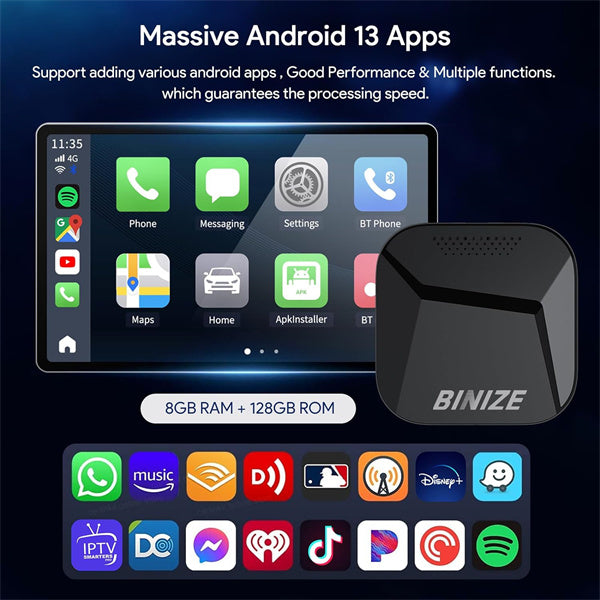 Binize Wireless CarPlay BOX for Toyota Tundra 2023 2024