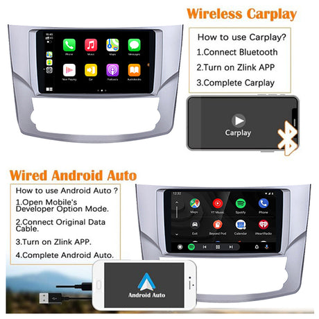 Binize 9 Inch Double Din Toyota Avalon CarPlay Radio Car Unit