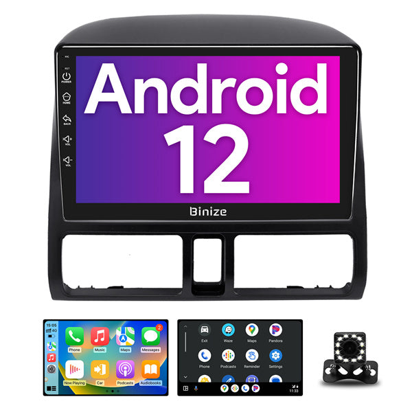Binize Double Din Android 12 CarPlay Radio for CRV 2002-2006