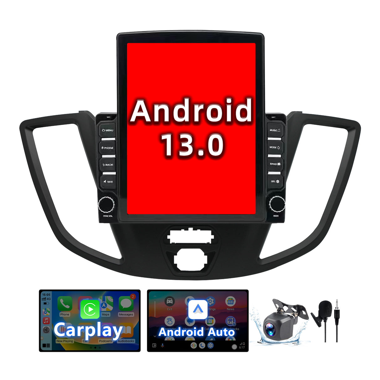 9.7" Android 13.0 Car Stereo Radio Upgrade Compatible with Ford Transit Connect 2015-2018