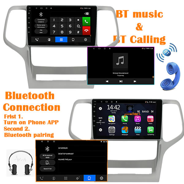 Binize 2008- 20013 Jeep Grand Cherokee 9 Inch 2 din android radio