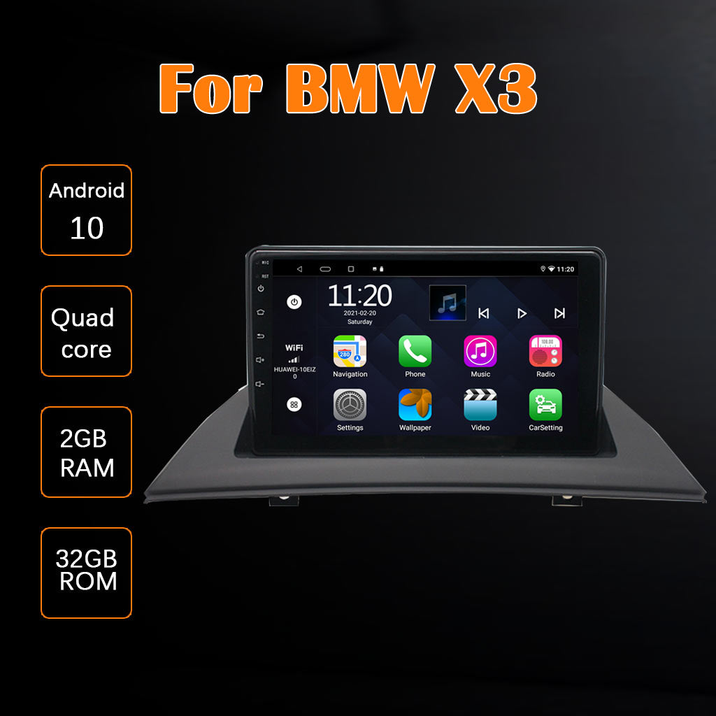 Android Car Stereo for BMW X3 8 Inch Single Din Android Apple CarPlay Headunit