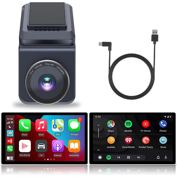 Car Dash Cam Wireless For Iphone Carplay Wireless For - Temu