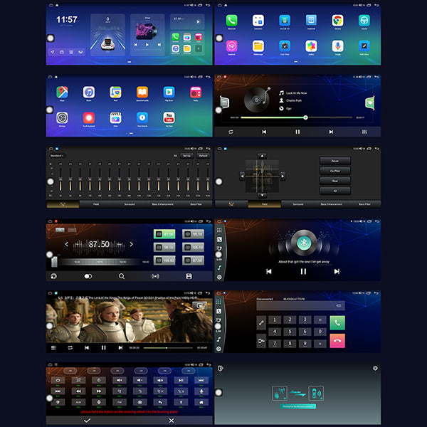 Binize 12.3 Inch Android 10 Radio Screen for Car support CarPlay