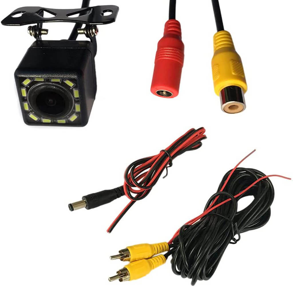 Binize wasserdichte Rückfahrkamera mit 12 LED-Leuchten und Nachtsicht