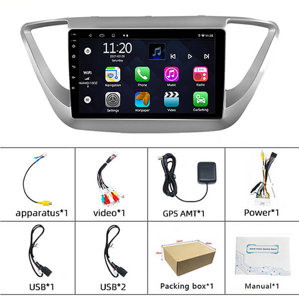 Binize 9 inch Hyundai Apple CarPlay radio for Solaris 2017-2018