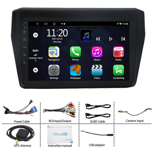 Binize 9 Inch 2 Din Andrid system car screen for Suzuki Swift