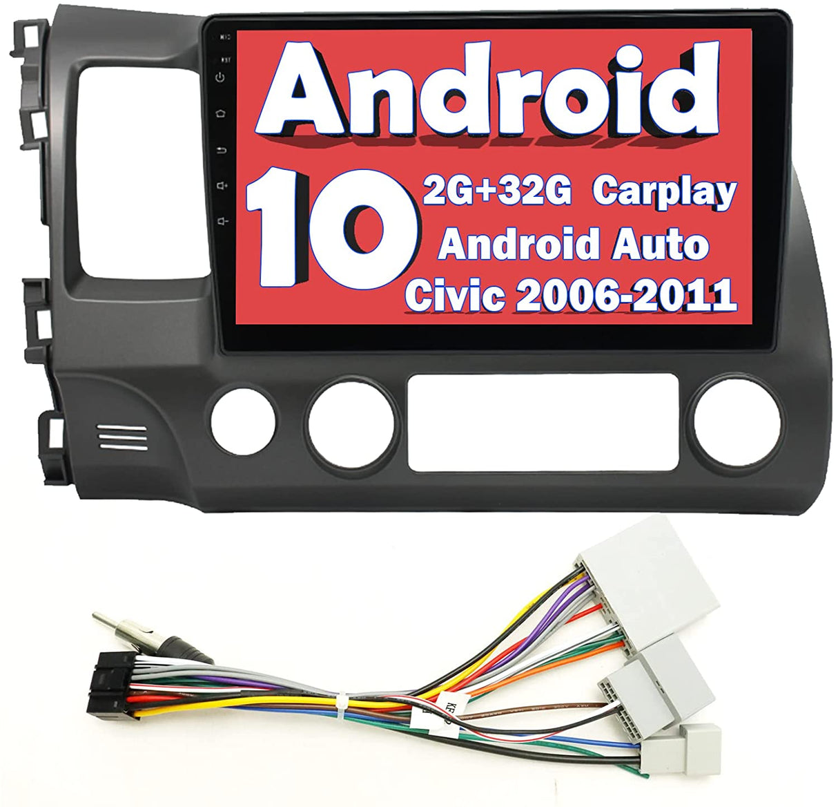 Binize 2006-2011 Honda Civic Apple CarPlay Android Auto car radio