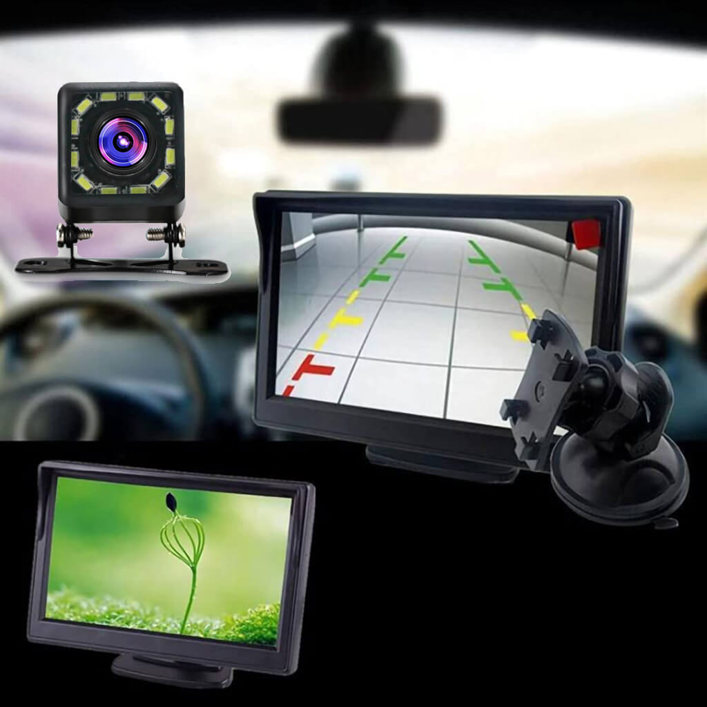 Binize wasserdichte Rückfahrkamera mit 12 LED-Leuchten und Nachtsicht