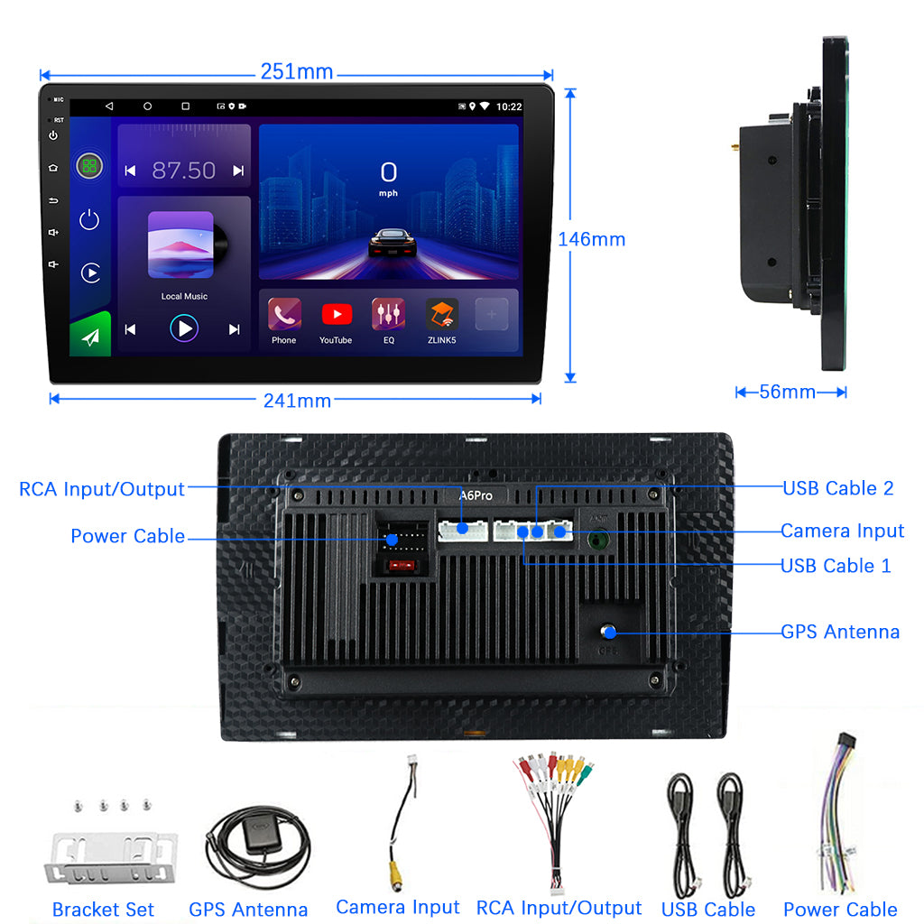 Binize 10 Inch wireless carplay cars radio support Zlink CarPlay