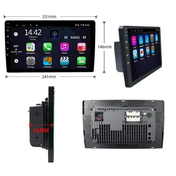 Binzie Android 10 Car Radio with Apple Carplay and Android Auto, 10 Inch  Touch Screen Double Din Multimedia ,AM,FM,RDS,DSP,GPS ...