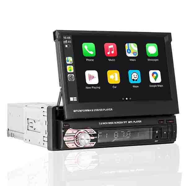 7 Inch Android Single DIN Flip Out Screen Car Stereo BlueTooth Radio –  Binize