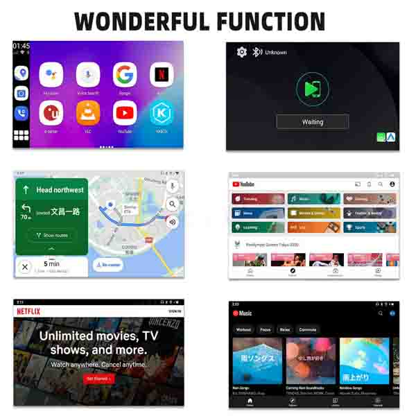 Adaptador inalámbrico Binize CarPlay para coche con CarPlay con cable original