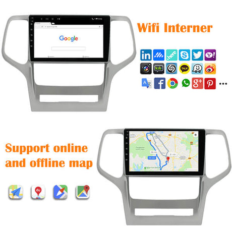 Binize 2008- 20013 Jeep Grand Cherokee 9 Inch 2 din android radio