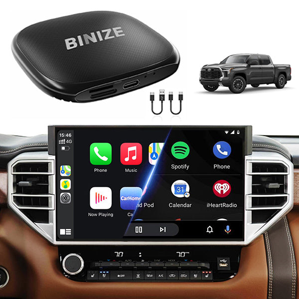 Binize Android CarPlay Wireless BOX for Toyota Tundra 2023 2024