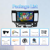 Car Stereo Radio for Mitsubishi Lancer 2008-2017 with Wireless CarPlay & Android Auto 10-Inch Touchscreen WiFi Bluetooth GPS FM/RDS EQ SWC AHD Backup Camera