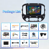 Car Stereo Radio for Chevrolet Colorado 2014 2015 2016 with Wireless CarPlay & Android Auto 9-Inch Touchscreen Bluetooth GPS WiFi FM RDS AHD Backup Camera