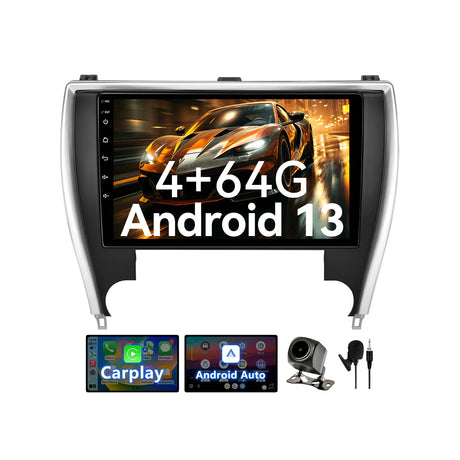 Binize Android Car Stereo for 2015 2016 2017 Toyota Camry with Wireless CarPlay&Android Auto GPS Navigation, Mirror Link